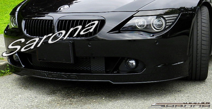 Custom BMW 6 Series  Coupe & Convertible Front Add-on Lip (2004 - 2007) - $590.00 (Part #BM-045-FA)